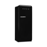 Smeg FAB28RBL5 1 Door Fridge 50'S Retro G281L Black | TBM Online