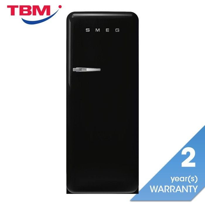 Smeg FAB28RBL5 1 Door Fridge 50'S Retro G281L Black | TBM Online