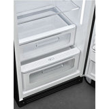 Smeg FAB28RBL5 1 Door Fridge 50'S Retro G281L Black | TBM Online