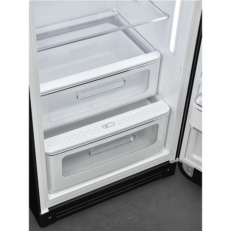 Smeg FAB28RBL5 1 Door Fridge 50'S Retro G281L Black | TBM Online
