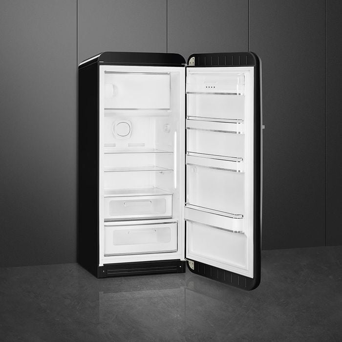 Smeg FAB28RBL5 1 Door Fridge 50'S Retro G281L Black | TBM Online