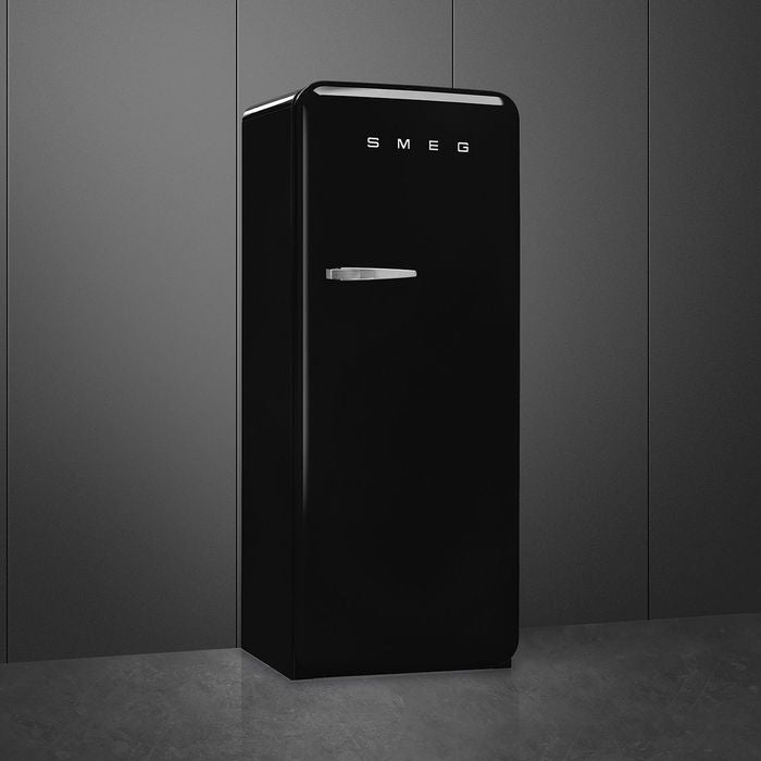 Smeg FAB28RBL5 1 Door Fridge 50'S Retro G281L Black | TBM Online
