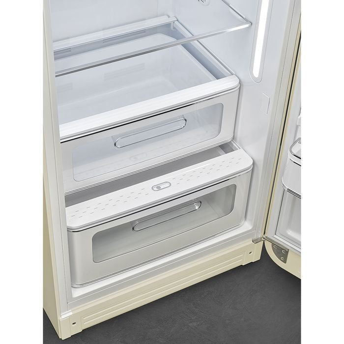 Smeg FAB28RCR5 1 Door Fridge 50'S Retro 281L Cream | TBM Online