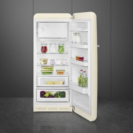 Smeg FAB28RCR5 1 Door Fridge 50'S Retro 281L Cream | TBM Online