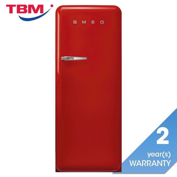 Smeg FAB28RRD5 1 Door Fridge 50'S Retro G281L Red | TBM Online