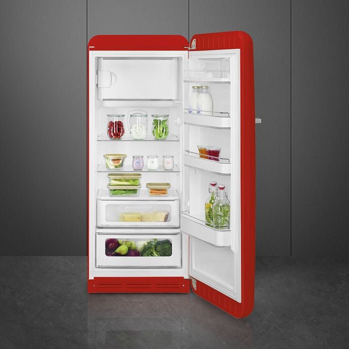 Smeg FAB28RRD5 1 Door Fridge 50'S Retro G281L Red | TBM Online