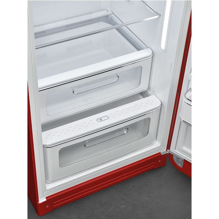 Smeg FAB28RRD5 1 Door Fridge 50'S Retro G281L Red | TBM Online