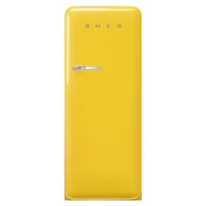 Smeg FAB28RYW5 1 Door Fridge 50'S Retro 281L Yellow | TBM Online