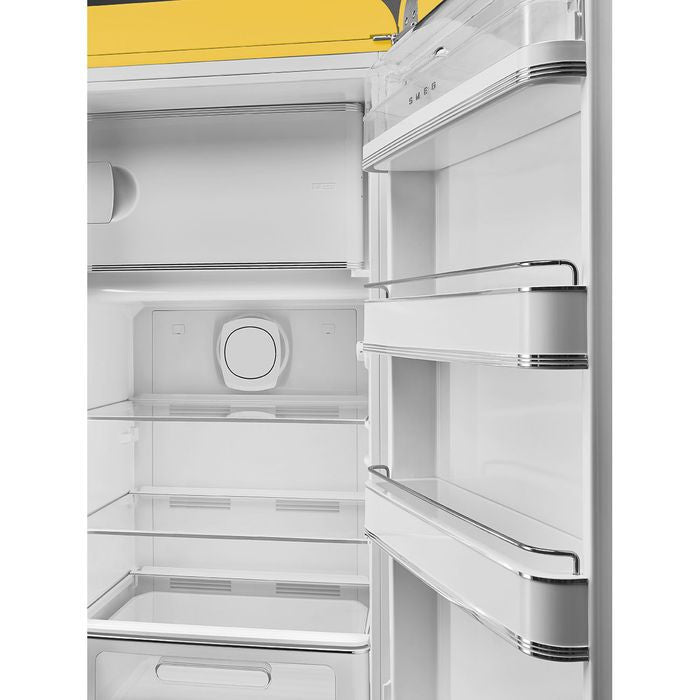 Smeg FAB28RYW5 1 Door Fridge 50'S Retro 281L Yellow | TBM Online