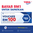 [BAYAR KECIL, JIMAT BESAR] RM 100 Gift Voucher - TBM Putrajaya Exclusive | TBM Online