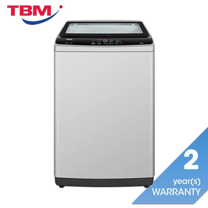 TCL TWA90 - F307GM - 09 Top Load Washer 9kg Stainless Steel Light Grey | TBM Online