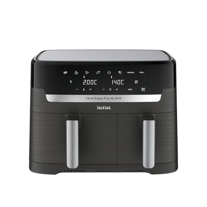Tefal EY905B Easy Fry Dual Air Fryer & Grill 8.3L Coal | TBM Online