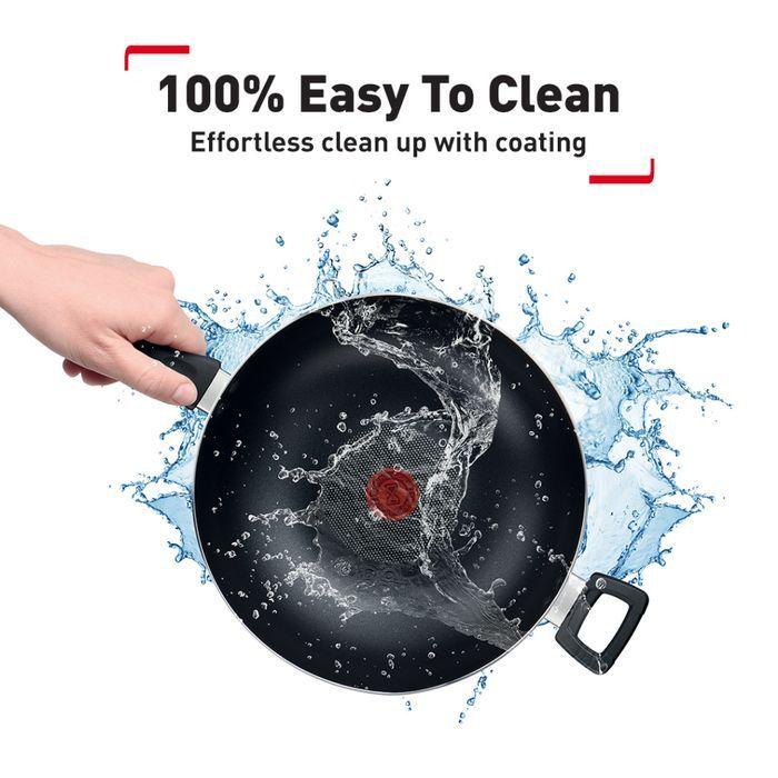 Tefal B22494 Light & Clean Wokpan With Lid 32cm | TBM Online