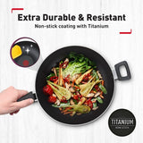 Tefal B22494 Light & Clean Wokpan With Lid 32cm | TBM Online
