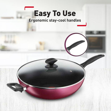 Tefal B22494 Light & Clean Wokpan With Lid 32cm | TBM Online