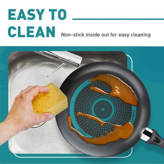 Tefal B225S405 Cook & Clean 4 pcs set (Wokpan 28cm + Saucepan 16cm + Lid 16cm + Spatula) | TBM Online