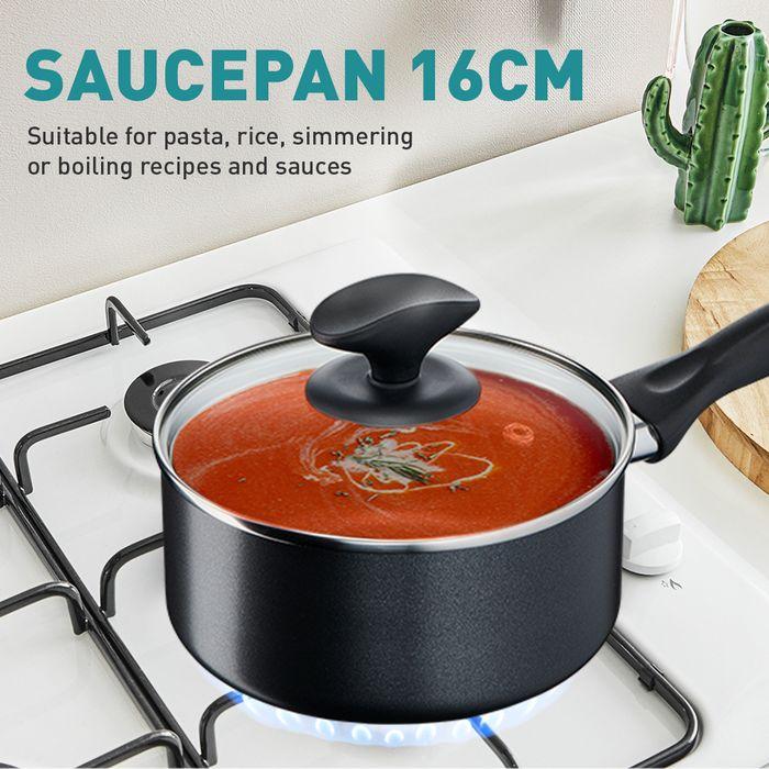 Tefal B225S405 Cook & Clean 4 pcs set (Wokpan 28cm + Saucepan 16cm + Lid 16cm + Spatula) | TBM Online