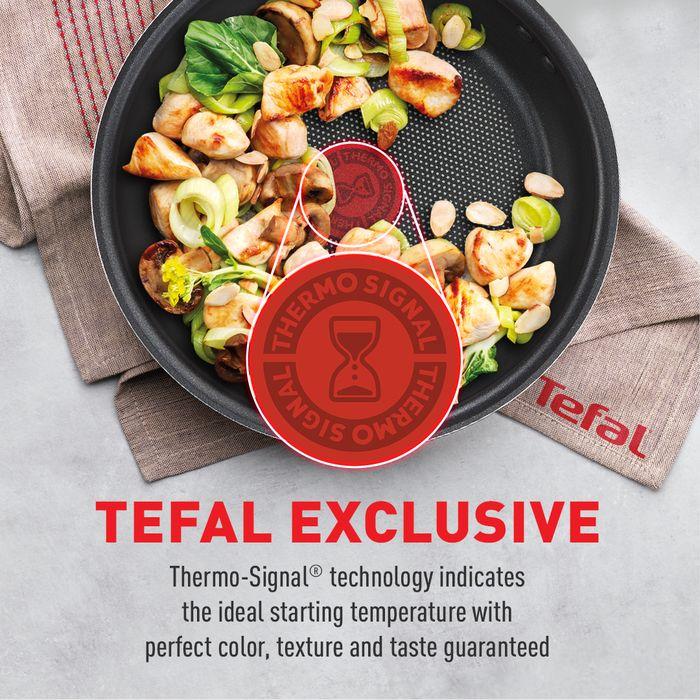 Tefal B225S405 Cook & Clean 4 pcs set (Wokpan 28cm + Saucepan 16cm + Lid 16cm + Spatula) | TBM Online