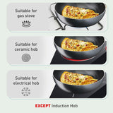 Tefal B225S405 Cook & Clean 4 pcs set (Wokpan 28cm + Saucepan 16cm + Lid 16cm + Spatula) | TBM Online