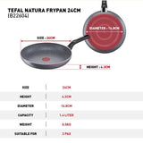 Tefal B226S595 Natura 5 pcs Set (Wokpan 28cm + Saucepan 16cm + Deep Frypan 24cm + Ladle + Spatula) | TBM Online