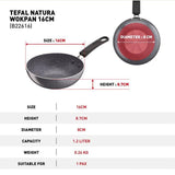 Tefal B226S595 Natura 5 pcs Set (Wokpan 28cm + Saucepan 16cm + Deep Frypan 24cm + Ladle + Spatula) | TBM Online