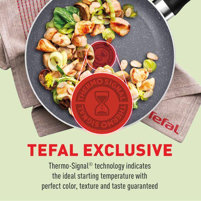 Tefal B226S595 Natura 5 pcs Set (Wokpan 28cm + Saucepan 16cm + Deep Frypan 24cm + Ladle + Spatula) | TBM Online