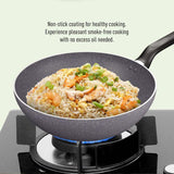Tefal B226S595 Natura 5 pcs Set (Wokpan 28cm + Saucepan 16cm + Deep Frypan 24cm + Ladle + Spatula) | TBM Online