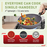 Tefal B226S595 Natura 5 pcs Set (Wokpan 28cm + Saucepan 16cm + Deep Frypan 24cm + Ladle + Spatula) | TBM Online