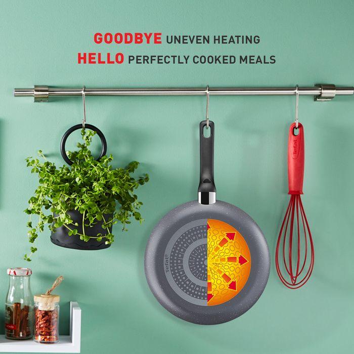Tefal B226S595 Natura 5 pcs Set (Wokpan 28cm + Saucepan 16cm + Deep Frypan 24cm + Ladle + Spatula) | TBM Online