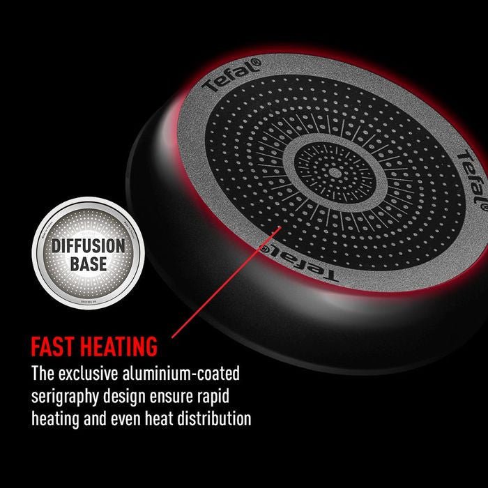 Tefal Cookware Bundle B5039295+K1290114+K12920 (Cook Easy Wok With Lid 36cm + Spoon + Slotted Turner Bundle) | TBM Online