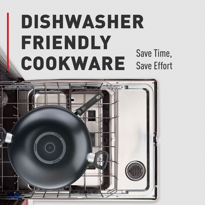 Tefal Cookware Bundle B5039295+K1290114+K12920 (Cook Easy Wok With Lid 36cm + Spoon + Slotted Turner Bundle) | TBM Online