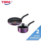 Tefal B504S295 Cooking Source 3 pcs Set (Frypan 24cm + Saucepan 18cm + Lid 18cm) | TBM Online