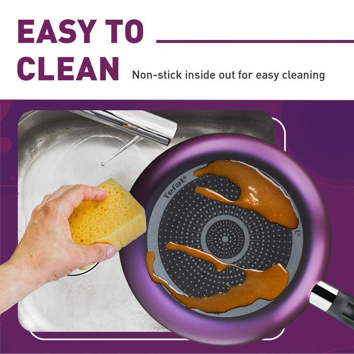 Tefal B504S295 Cooking Source 3 pcs Set (Frypan 24cm + Saucepan 18cm + Lid 18cm) | TBM Online