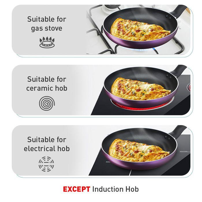 Tefal B504S295 Cooking Source 3 pcs Set (Frypan 24cm + Saucepan 18cm + Lid 18cm) | TBM Online