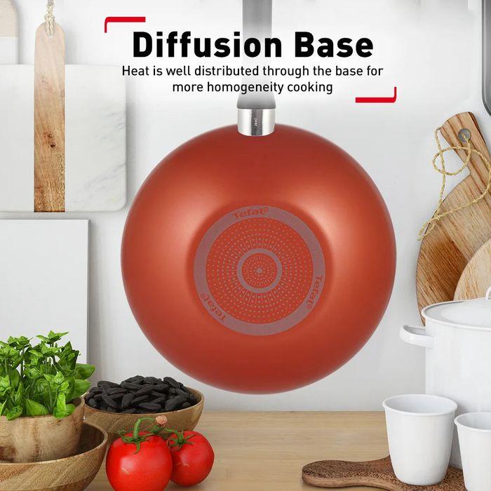 Tefal B507S495 Fresh Start 4 pcs Set (Stewpot 20cm with Lid + Wokpan 28cm + Ladle) | TBM Online