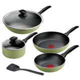 Tefal B957S795 Quickchef Moringa 7 pcs Set Green | TBM Online
