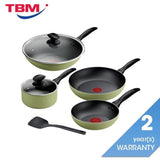 Tefal B957S795 Quickchef Moringa 7 pcs Set Green | TBM Online