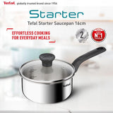 Tefal E3252295 Starter Saucepan With Lid 16cm | TBM Online