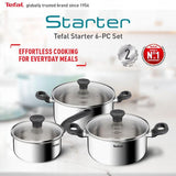 Tefal E325S695 Starter 6 pcs Set with Lid | TBM Online