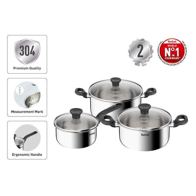 Tefal E325S695 Starter 6 pcs Set with Lid | TBM Online