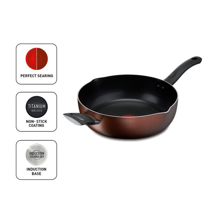 Tefal G14366 Day By Day Deep Frypan 28cm | TBM Online