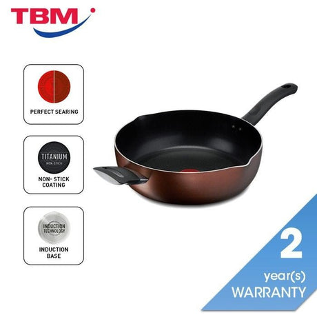 Tefal G14366 Day By Day Deep Frypan 28cm | TBM Online