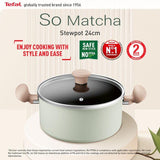 Tefal G17946 So Matcha IH Stewpot With Lid 24cm | TBM Online