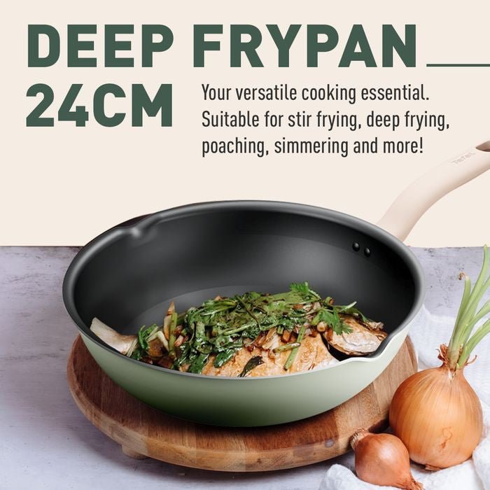 Tefal G17964 Cookware SO Matcha Deep Frypan 24cm | TBM Online