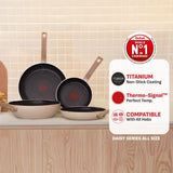 Tefal H04970 Cookware Daisy Shallow Pot With Lid 24cm | TBM Online