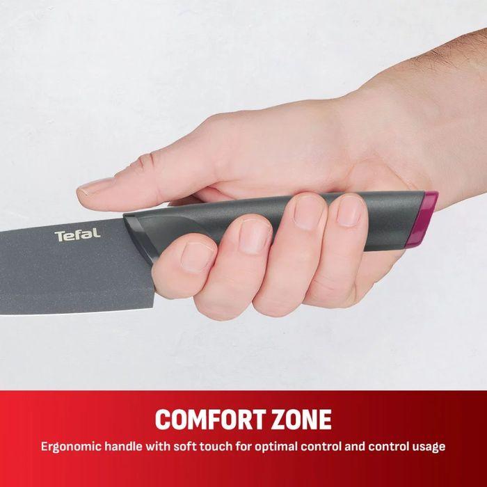 Tefal K122S324 Fresh Kitchen 3 pcs Set (Pairing Knife 9cm + Utility Knife 12cm + Chef Knife 15cm) | TBM Online