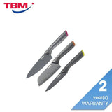 Tefal K122S324 Fresh Kitchen 3 pcs Set (Pairing Knife 9cm + Utility Knife 12cm + Chef Knife 15cm) | TBM Online