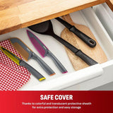 Tefal K122S324 Fresh Kitchen 3 pcs Set (Pairing Knife 9cm + Utility Knife 12cm + Chef Knife 15cm) | TBM Online