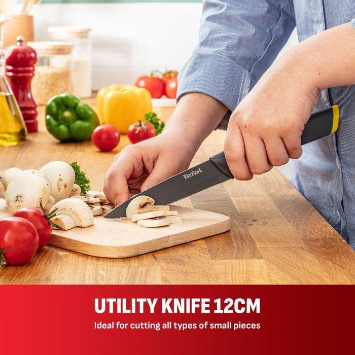 Tefal K122S324 Fresh Kitchen 3 pcs Set (Pairing Knife 9cm + Utility Knife 12cm + Chef Knife 15cm) | TBM Online