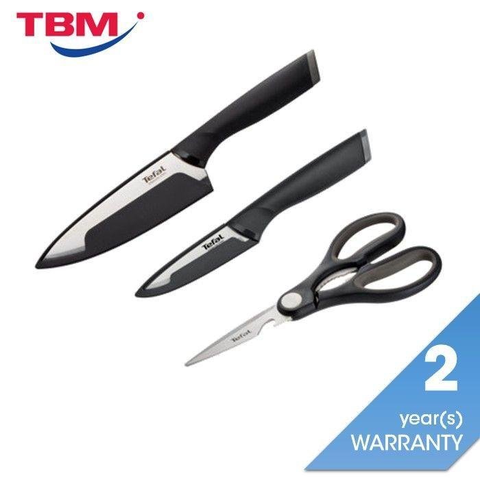 Tefal K221S344 Comfort Knives 3 pcs Set (Paring 9cm +Chef Knife 15cm + Shers) | TBM Online